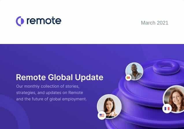 Example of REMOTE global update email header. 