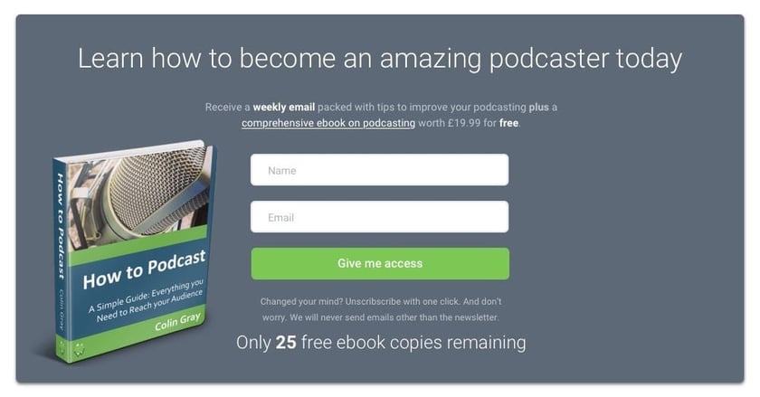 marketing tips ad with Learn how to become an amazing podcaster today.
