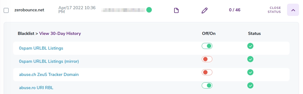 Un ,[object Object], con sus estadísticas ampliadas que muestra el informe detallado
