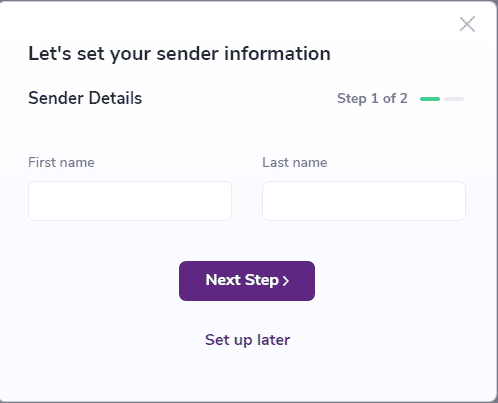Información del remitente