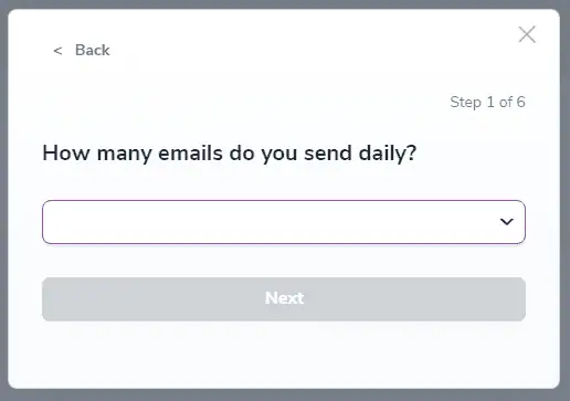 Configurar cantidad de correos de Warmup