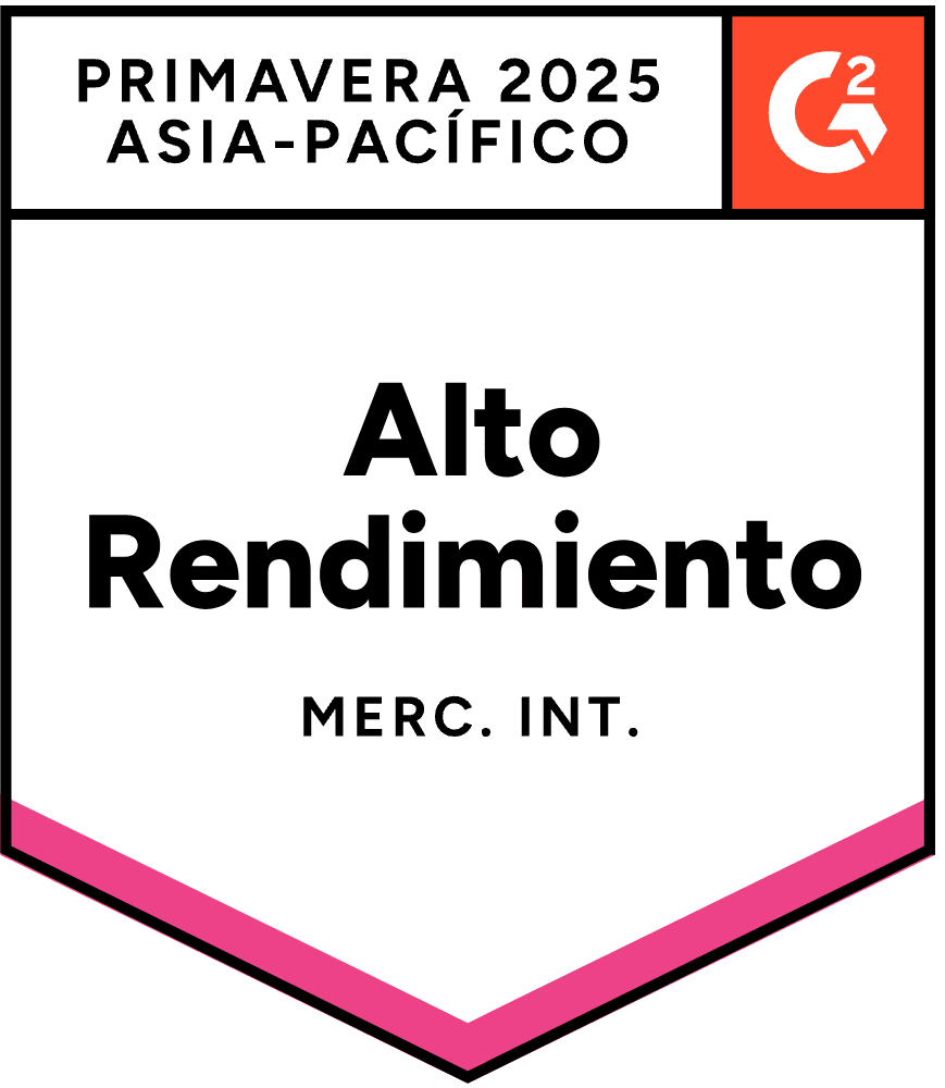 ZeroBounce ha sido reconocido como Alto Desempeño en el Mercado Medio en Asia Pacífico según G2 para la Primavera de 2025 como verificador de correos electrónicos.