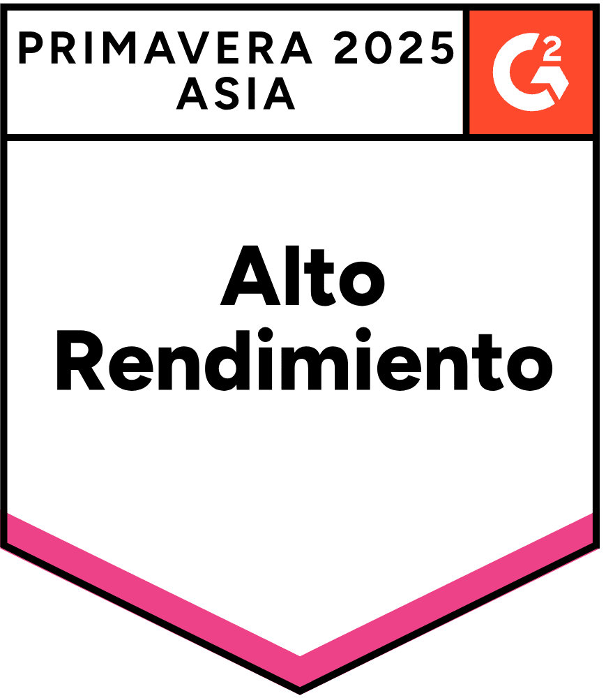 ZeroBounce es un Alto Desempeño en Asia en la categoría de Verificación de Correos Electrónicos según G2 para la Primavera de 2025.
