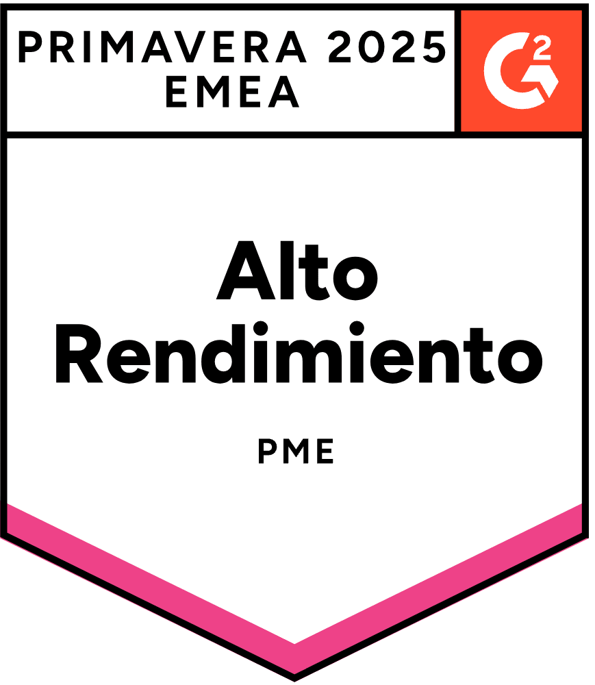 ZeroBounce es un Alto Desempeño en Pequeñas Empresas en EMEA en la categoría de Verificación de Correos Electrónicos según G2 para la Primavera de 2025.