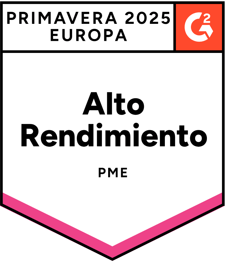 ZeroBounce es un Alto Desempeño en Pequeñas Empresas en Europa en la categoría de Verificación de Correos Electrónicos según G2 para la Primavera de 2025.
