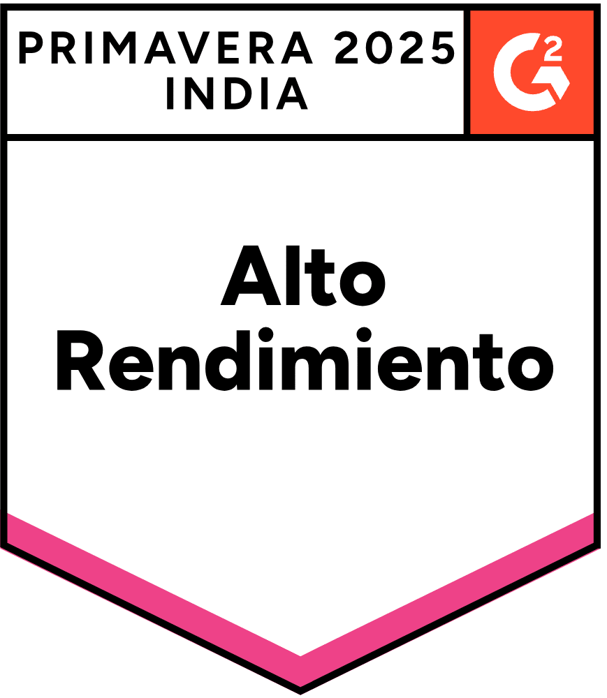 ZeroBounce es un Alto Desempeño en Pequeñas Empresas en India en la categoría de Verificación de Correos Electrónicos según G2 para la Primavera de 2025.