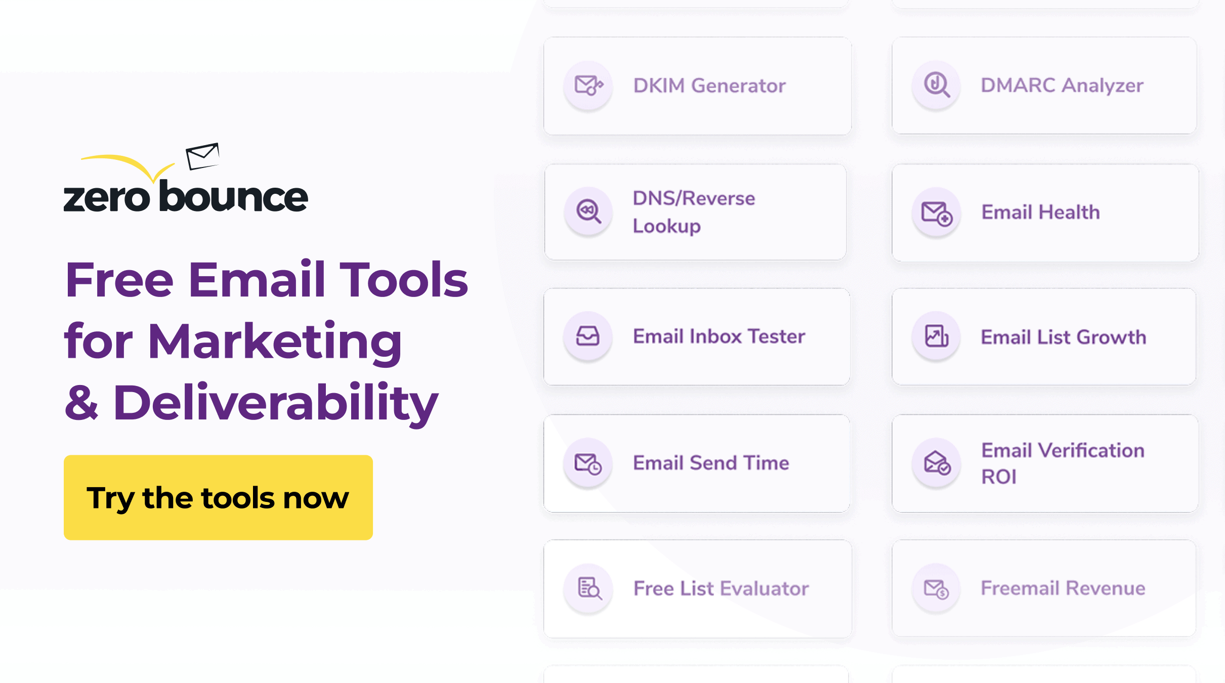 Free email tools for marketing and deliverability zerobounce
